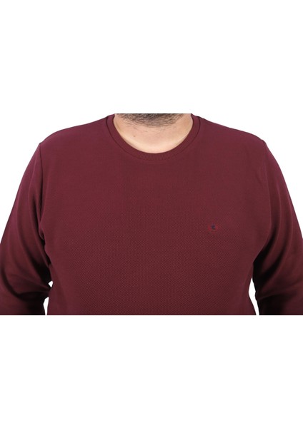 Gipeli Sweat Bisiklet Yaka Wreath 22713-BORDO fiyatları