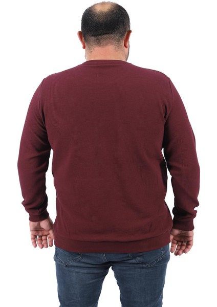 Gipeli Sweat Bisiklet Yaka Wreath 22713-BORDO modelleri