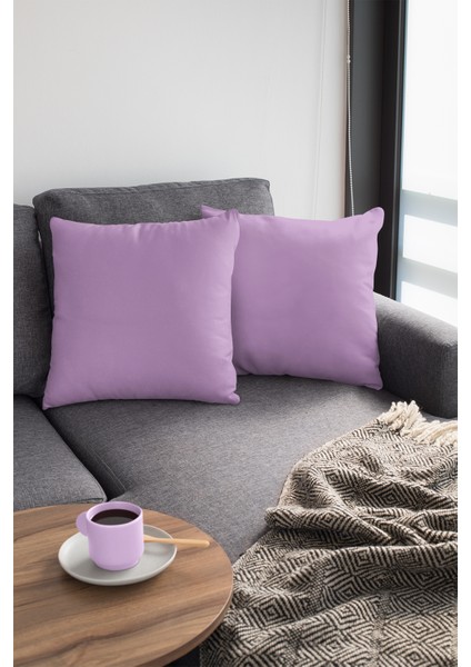 43 x 43 cm Lila Tay Tüyü Döşemelik Premium Kumaş Dekoratif Çift Taraflı Kırlent Yastık Kılıfı KRL013 modelleri