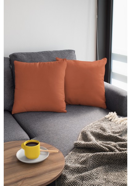 43 x 43 cm Tarçın Döşemelik Tay Tüyü Premium Kumaş Dekoratif Çift Taraflı Kırlent Yastık Kılıfı KRL020 modelleri