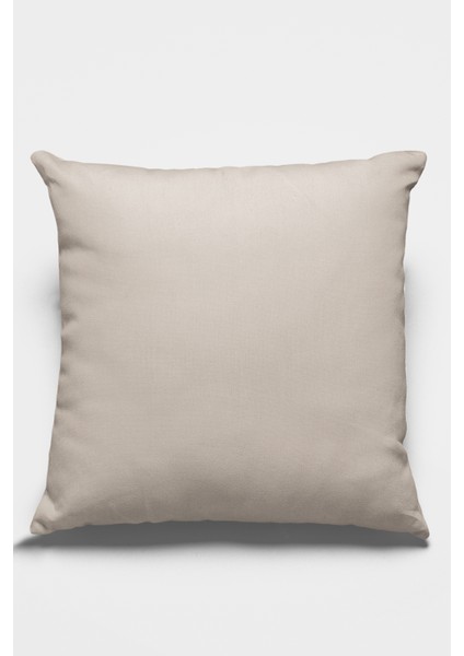 43 x 43 cm Bej Dekoratif Çift Taraflı Kırlent Yastık Kılıfı Tay Tüyü Döşemelik Premium Kumaş KRL027 fiyatları