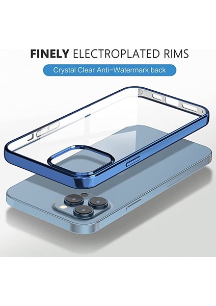 Iphone 14 Pro Max Uyumlu Kılıf Darbe Emici Kenarları Renkli Sert Plastik Parlak Şeffaf Kapak modelleri