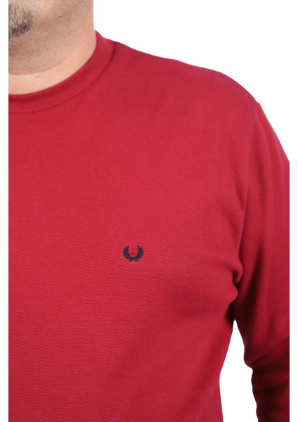 Mocgrande Büyük Beden Sweat Double Face Basic 22719-BORDO fiyatları
