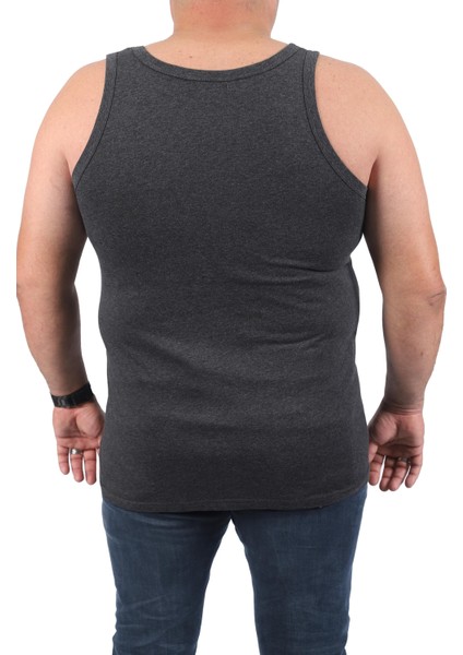 Mocgrande Büyük Beden %100 Pamuk 2li Atlet 11200-ANTRASIT modelleri