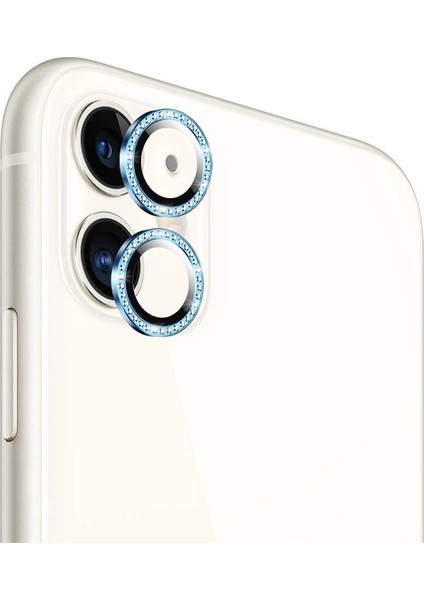 Apple iPhone 11 Uyumlu Diamond Model Kamera Cam Koruyucu