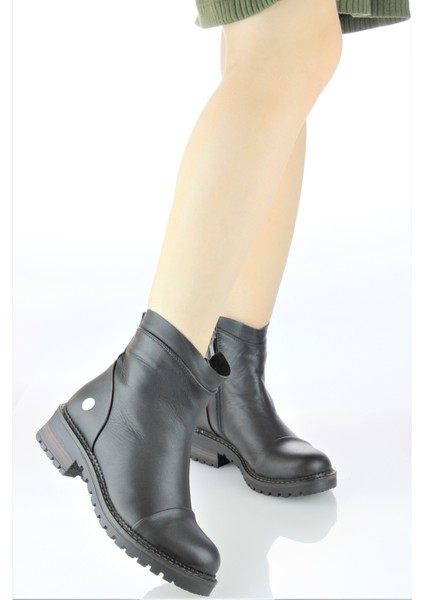Kadın Deri Duz Kauçuk Taban Spor Tarz Bot M23-KB1060 modelleri
