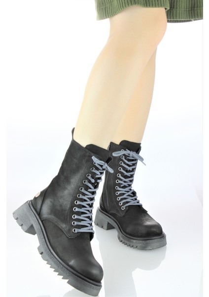 Kadın Deri Kalın Taban Spor Postal Bot M23-KB1635 fırsatları