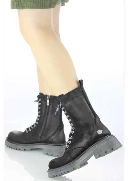 Kadın Deri Kalın Taban Spor Postal Bot M23-KB1635 indirimleri