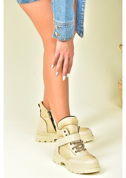 Bej Kumaş Günlük Kadın Bot N274011004 fiyatları