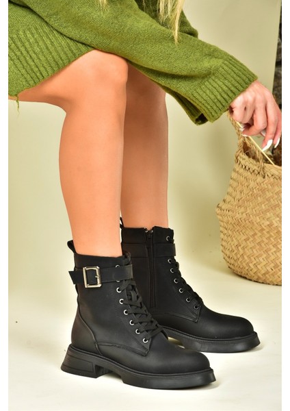 Siyah Metal Tokalı Kadın Postal Bot N674260109 fiyatları