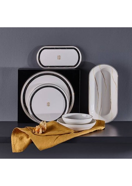 Marble Plus 27 Parça 6 Kişilik Yemek Takımı N3256