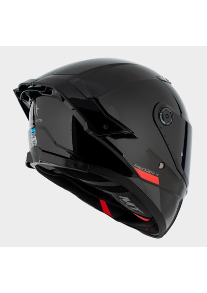 Kask Thunder 4sv Solid A11 Parlak Siyah - Şeffaf Vizörlü - Iç Güneş Vizörlü fırsatları