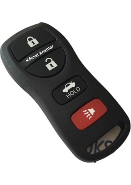 Nissan 4 Tuşlu Panik Butonlu Kumanda Kabı