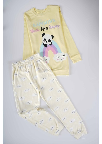 Miniko Kids Yeni Sezon Baskılı Çocuk Pamuk Pijama Takımı