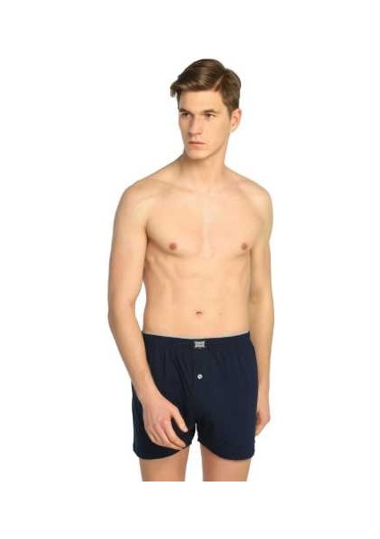Penye Düz Karışık Renk Erkek Boxer 4'lü
