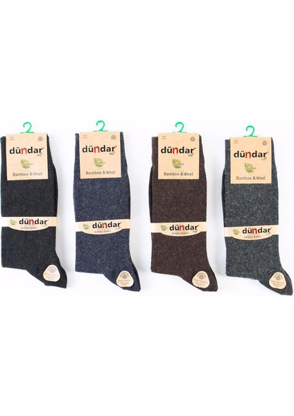 Erkek Plus Bambu Yün Çorap 5923 - 12 Adet