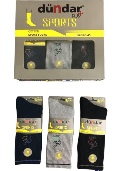 Erkek Plus Sports Tenis Taba Havlu Çorap - 6 Adet