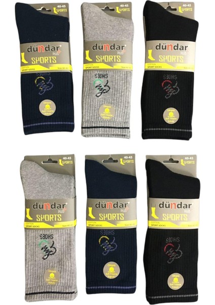 Erkek Plus Sports Tenis Taba Havlu Çorap - 6 Adet