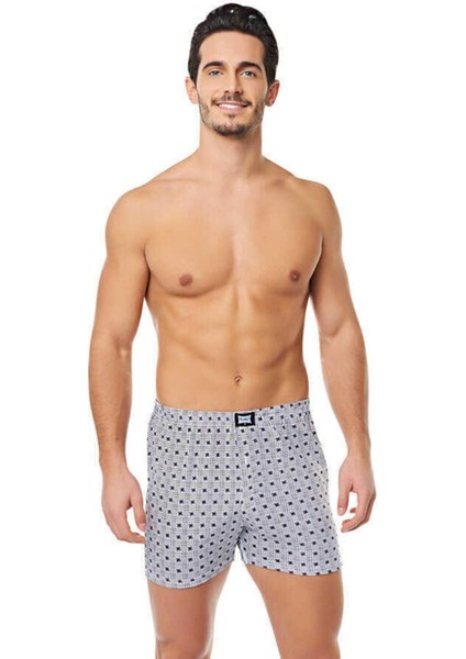 Tutku Erkek Desenli Penye Erkek Boxer 0116 - 6 Adet