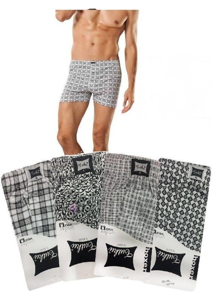 Tutku Erkek Desenli Penye Erkek Boxer 0116 - 6 Adet fiyatları
