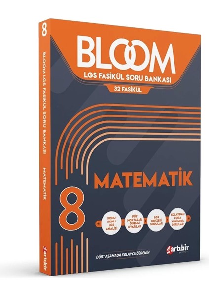 Artıbir Yayınları 8. Sınıf Matematik Bloom LGS 32 Fasikül Soru Bankası LGS Benzeri Sorular