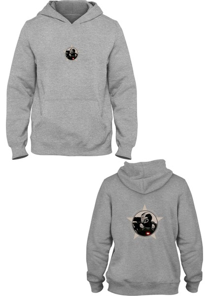 Ironman Ön Arka Baskılı Kapşonlu Sweatshirt BLL2538