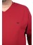 Büyük Beden V Yaka Double Face Basic 22720-BORDO 2