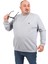 Büyük Beden Sweat Double Face Basic 22719-GRI Melanj 1
