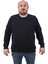 Gipeli Sweat Bisiklet Yaka Wreath 22713-LACIVERT 1