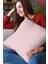 43 x 43 cm Pudra Premium Kumaş Tay Tüyü Döşemelik Dekoratif Çift Taraflı Kırlent Yastık Kılıfı KRL006 4