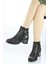 Kadın Deri Alçak Topuk Klasik Tarz Kısa Bot M23-KB4140 1