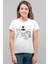 Casus Aile Beyaz Kısa Kollu Kadın T-Shirt 1