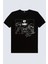 Casus Aile Kısa Kollu Siyah Kadın T-Shirt 2