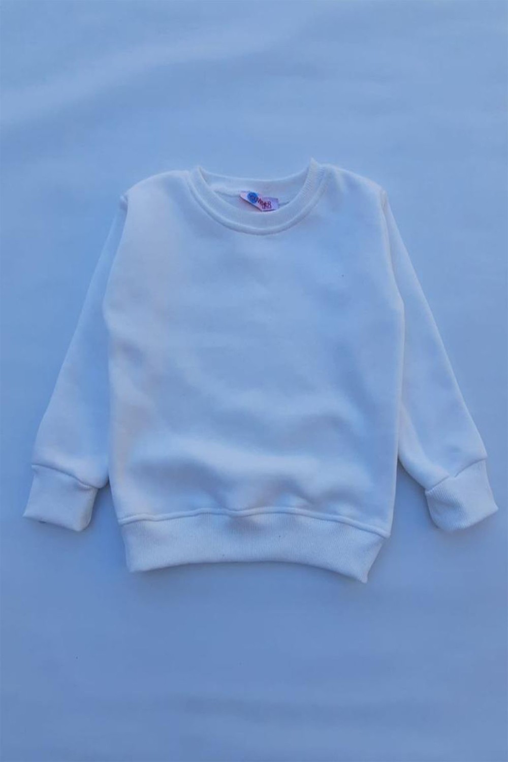 The Wert Unisex Mor Basic Içi Polarlı Örme Kalın Sweatshirt