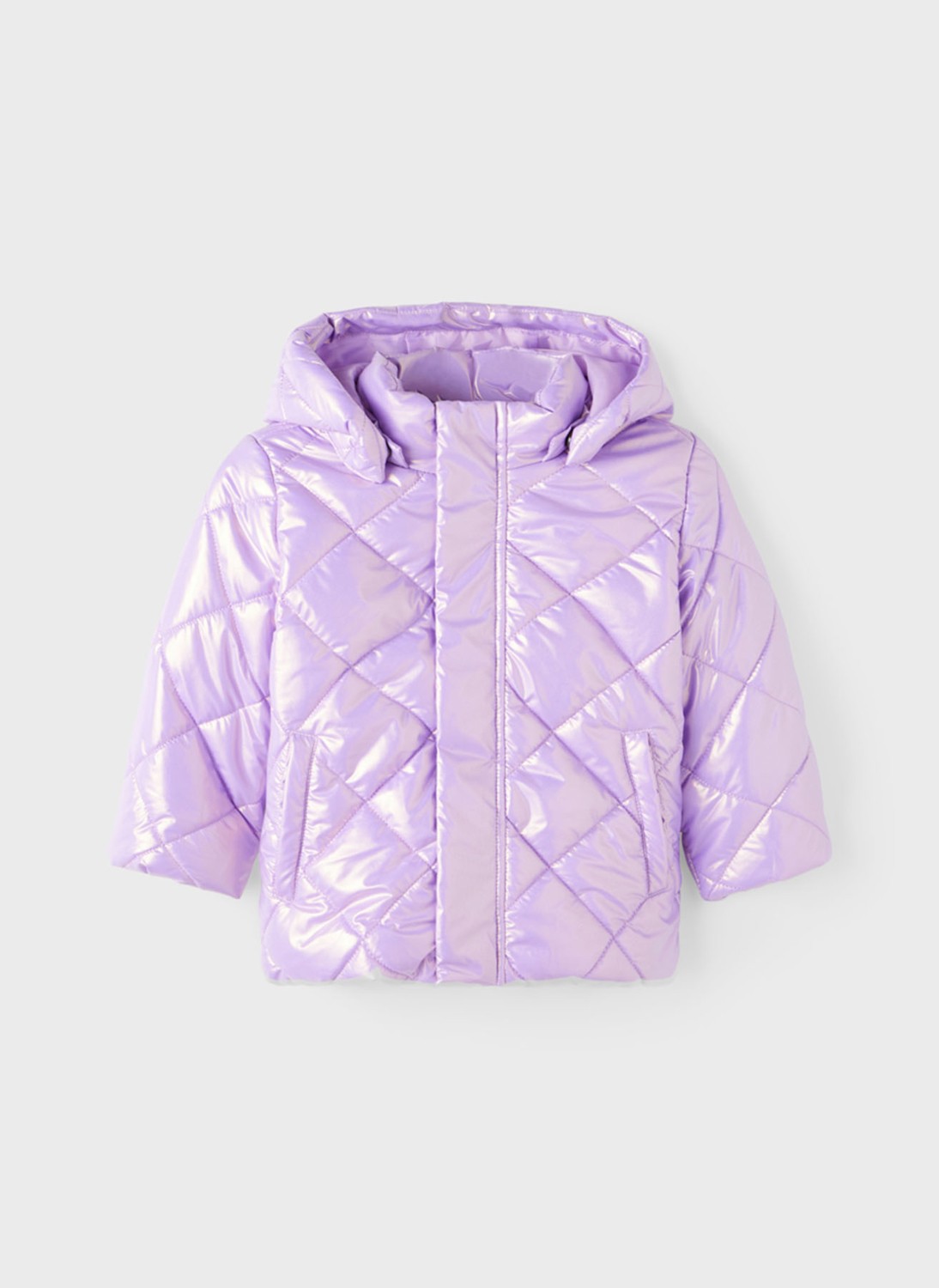 Name It Düz Mor Bebek Yelek Nmfmıra Foıl Jacket görsel 2