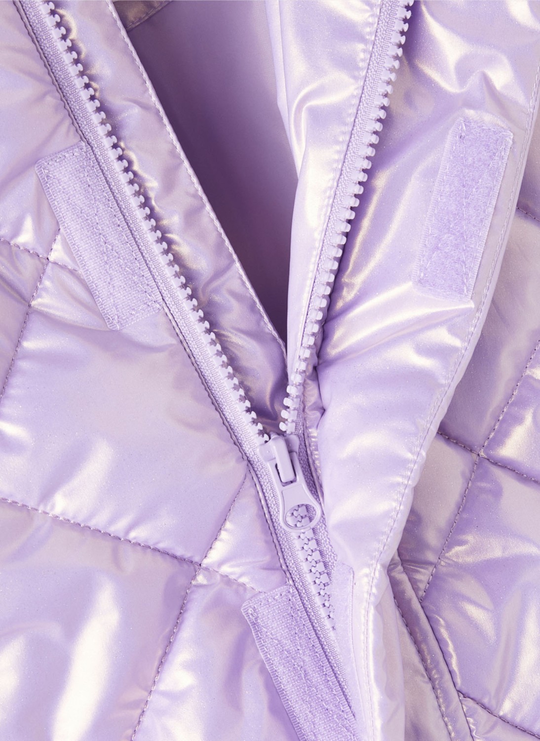 Name It Düz Mor Bebek Yelek Nmfmıra Foıl Jacket görsel 3
