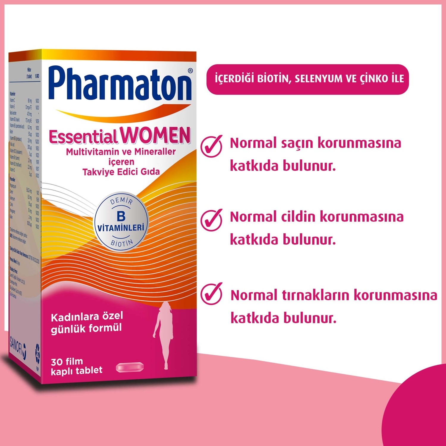 Pharmaton Essential Women 30 Tablet Fiyatı - Taksit Seçenekleri