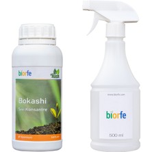 Biorfe 500 ml Bokashi Konsantre pH Düzenleyici Sıvılı 18 L Kompost Kovası İkili Set - Yeşil