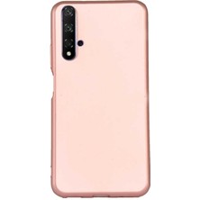  Apsuwa Huawei  Honor 20 Kılıf Premier Silikon Esnek Koruma+Nano Glass Bronz