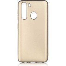  Apsuwa Samsung  Galaxy A21 Kılıf Premier Silikon Esnek Koruma Gold