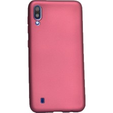  Apsuwa Samsung  Galaxy M10 Kılıf Premier Silikon Esnek Arka Koruma Mürdüm