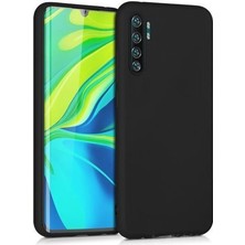  Apsuwa Xiaomi  Mi Note 10 Lite Kılıf Premier Silikon + Full Fiber Nano Siyah