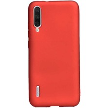  Apsuwa Xiaomi  Mi A3 Kılıf Premier Silikon Esnek Koruma+Nano Glass Kırmızı