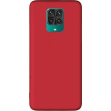  Apsuwa Xiaomi  Redmi Note 9 Pro Kılıf Premier Silikon Esnek Koruma Kırmızı