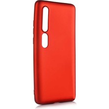  Apsuwa Xiaomi  Mi 10 Kılıf Premier Silikon Esnek Koruma Kırmızı