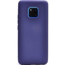  Apsuwa Huawei  Mate 20 Pro Kılıf Premier Lüx Yumuşak Silikon Lacivert