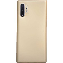  Apsuwa Samsung  Galaxy Note 10 Plus Kılıf Premier Silikon Esnek Arka Koruma Gold