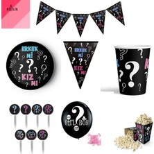 Çıtı Pıtı Store Cinsiyet Belirleme Partisi Kız Parti Seti 8 Kişilik