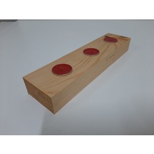 Ahşap ve Ahşap Üçlü Ahşap Mumluk