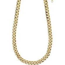 Bers Aksesuar Kadın Ezme Model Kolye Altın Kaplama